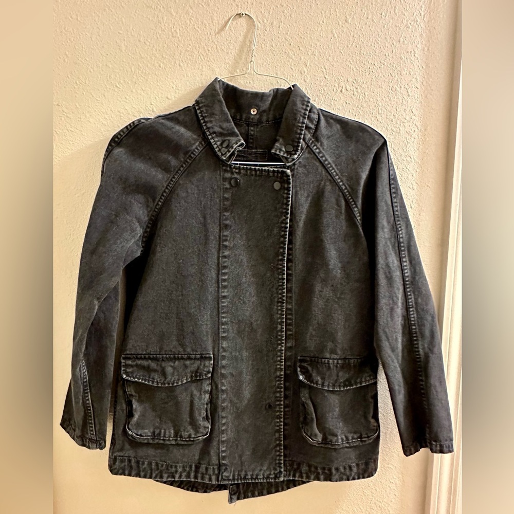 Denim Black Jacket for Women.
